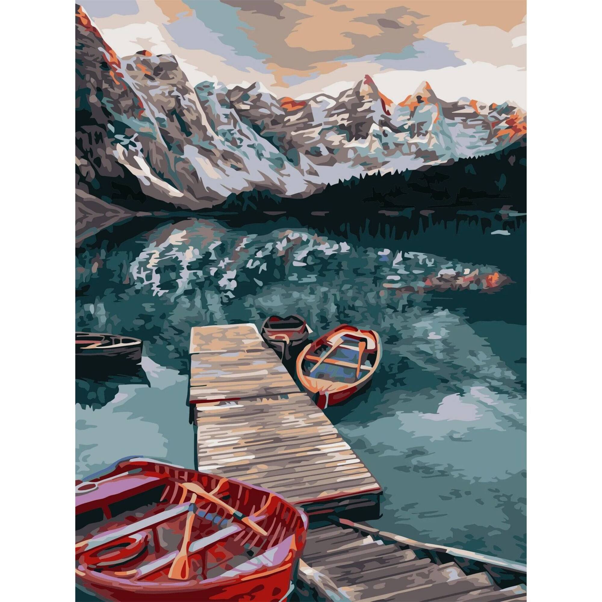 Crafting Spark Silent Lake Painting by Numbers Kit